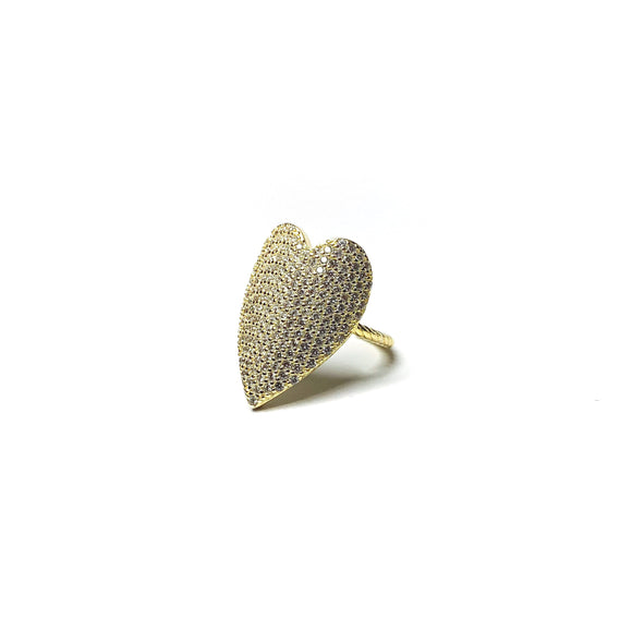 ANELLO “ CUORE ZIRCONATO ”