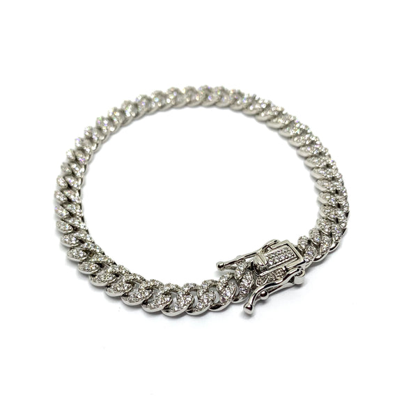 BRACCIALE “GRUMETTA S ZIRCONATO” SILVER