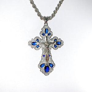 COLLANA “CROCE JESUS” SILVER
