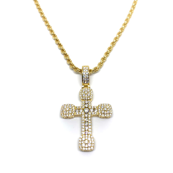 COLLANA “CROCE ZIRCONATA” GOLD